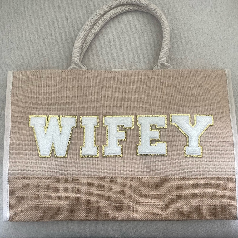 Canvas Wifey Bag, never been used